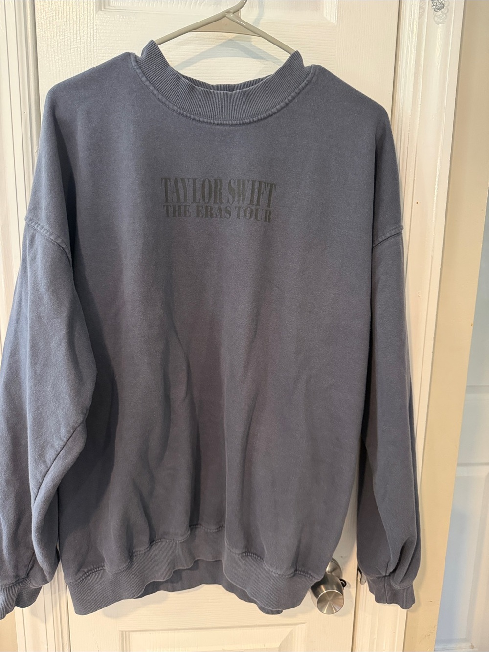 Taylor Swift Gray-Blue Eras Tour Crewneck Sweatshirt